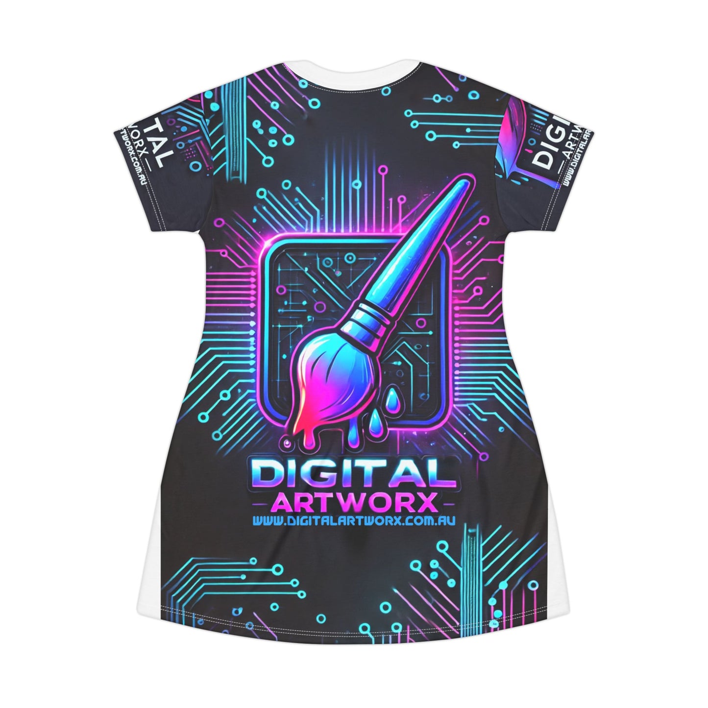 Digital Artworx T-Shirt Dress - Tech Vibes