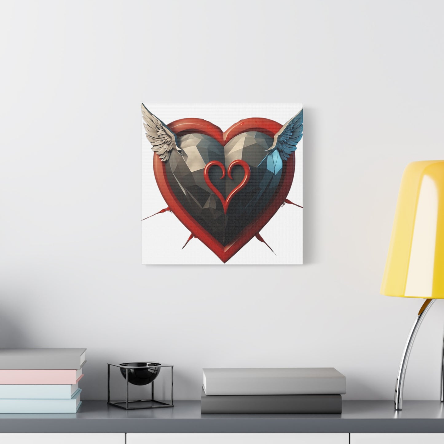 Flying Love Heart - Canvas - Wall Decor for Lovers