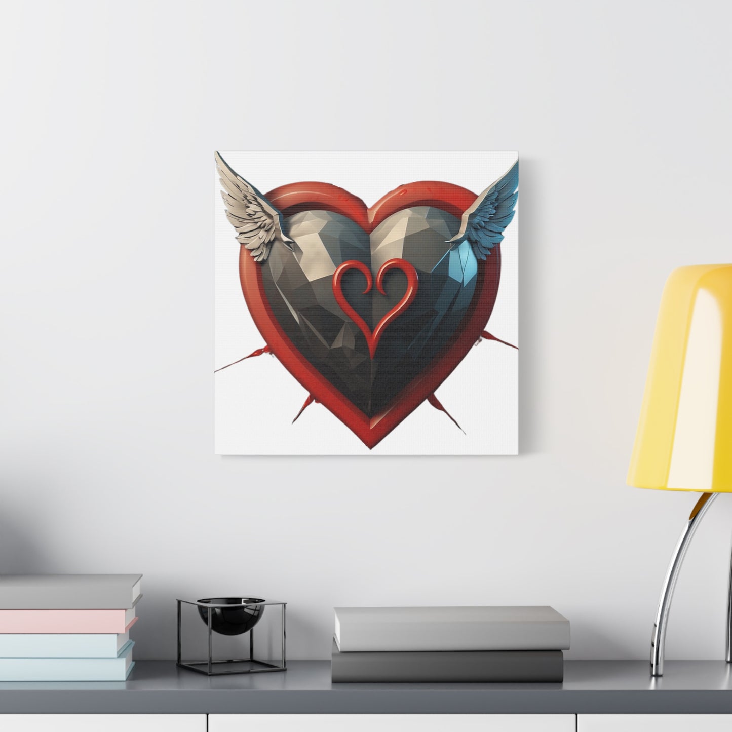 Flying Love Heart - Canvas - Wall Decor for Lovers