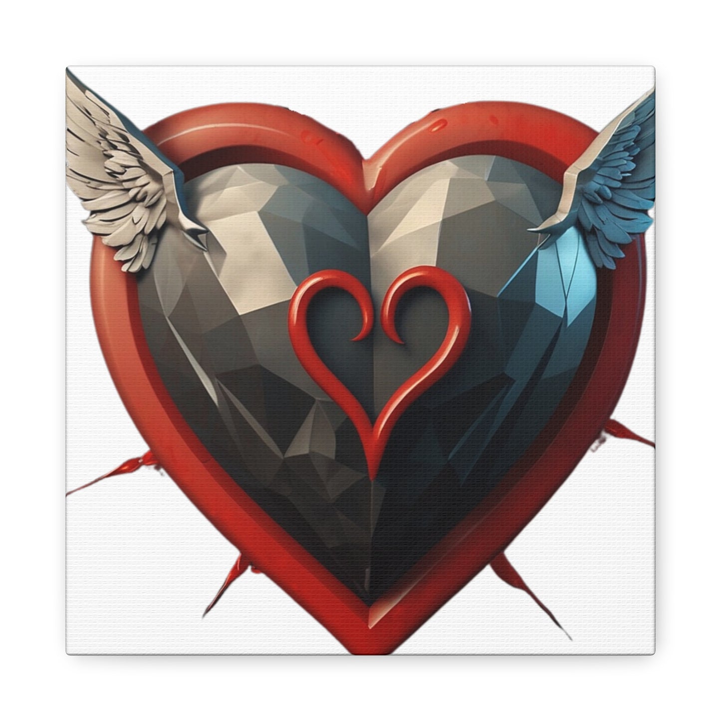 Flying Love Heart - Canvas - Wall Decor for Lovers