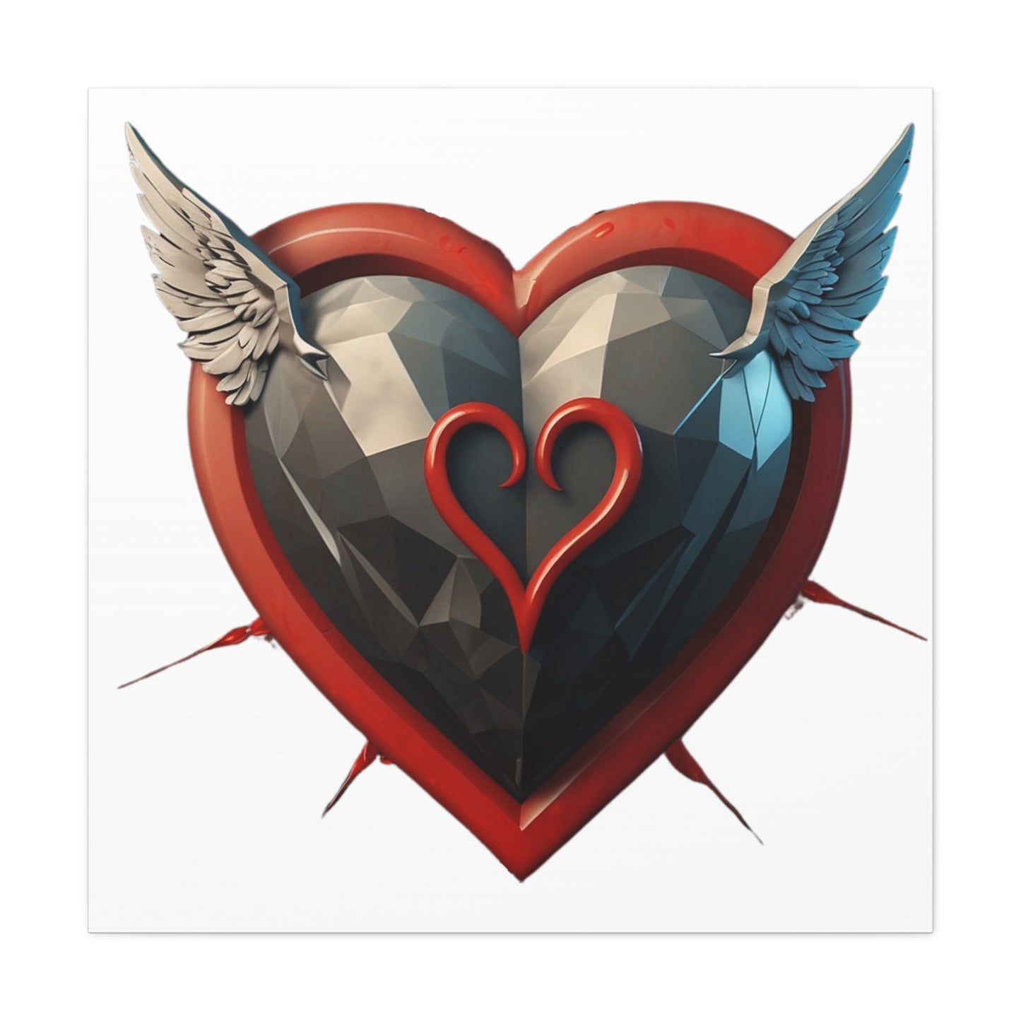 Flying Love Heart - Canvas - Wall Decor for Lovers