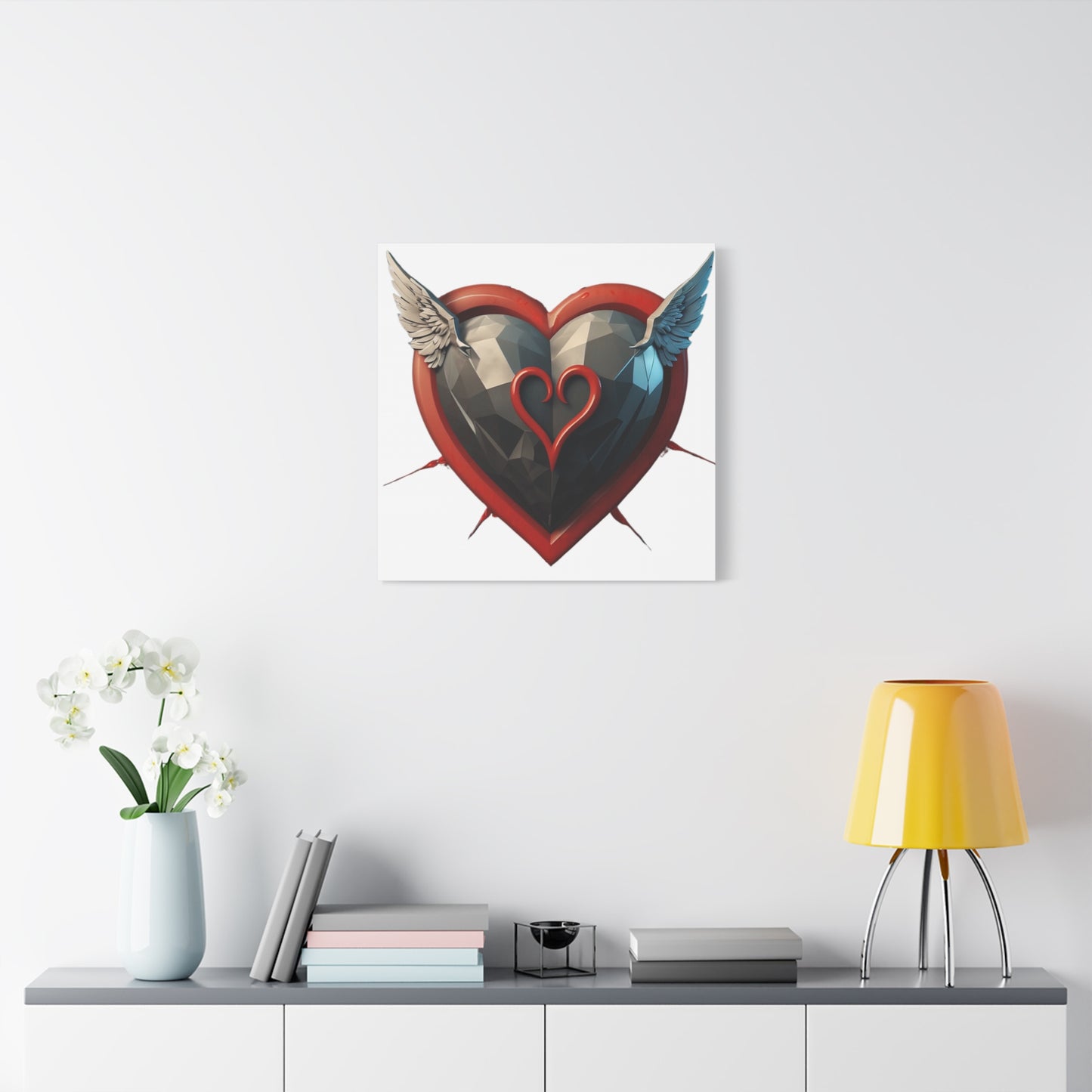 Flying Love Heart - Canvas - Wall Decor for Lovers