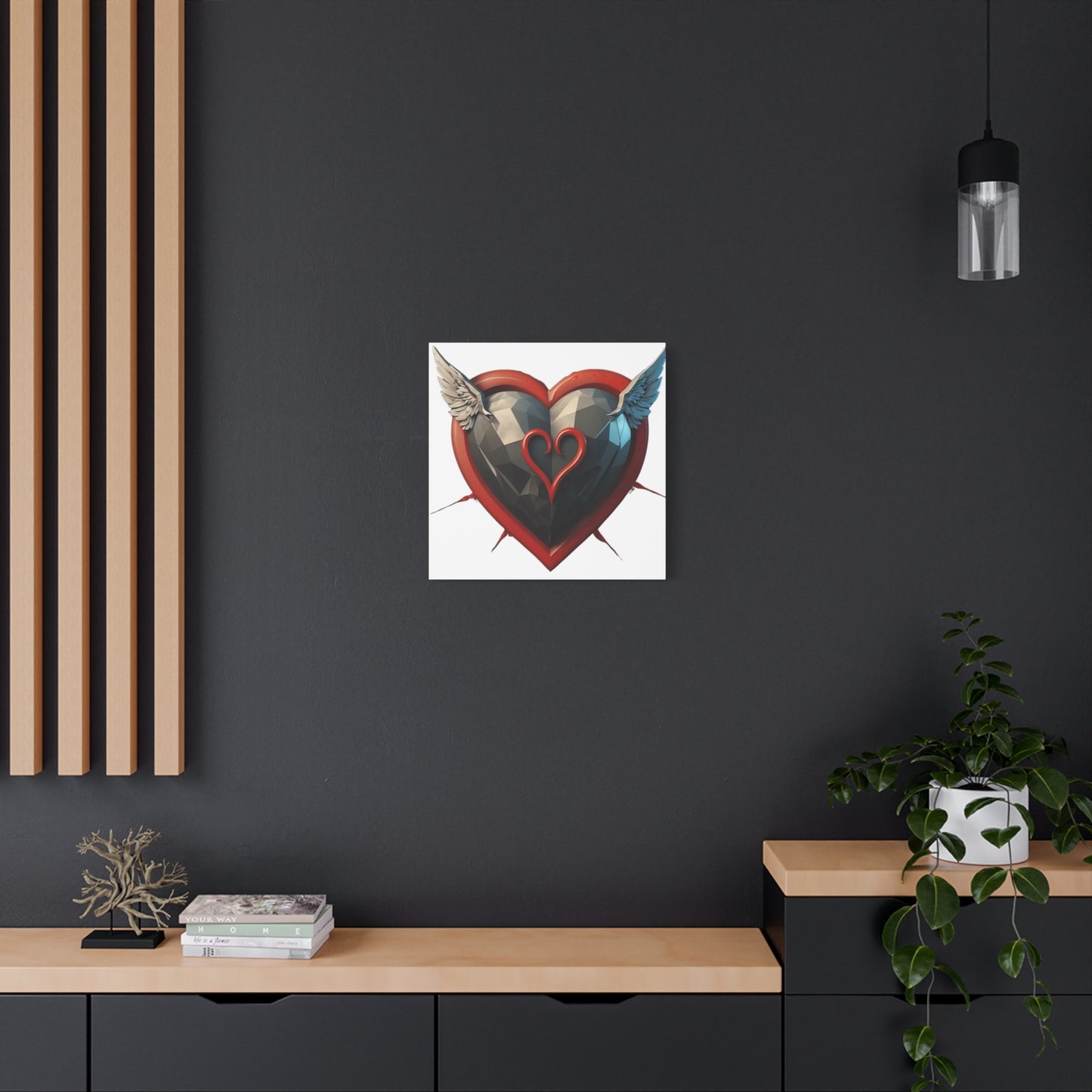 Flying Love Heart - Canvas - Wall Decor for Lovers