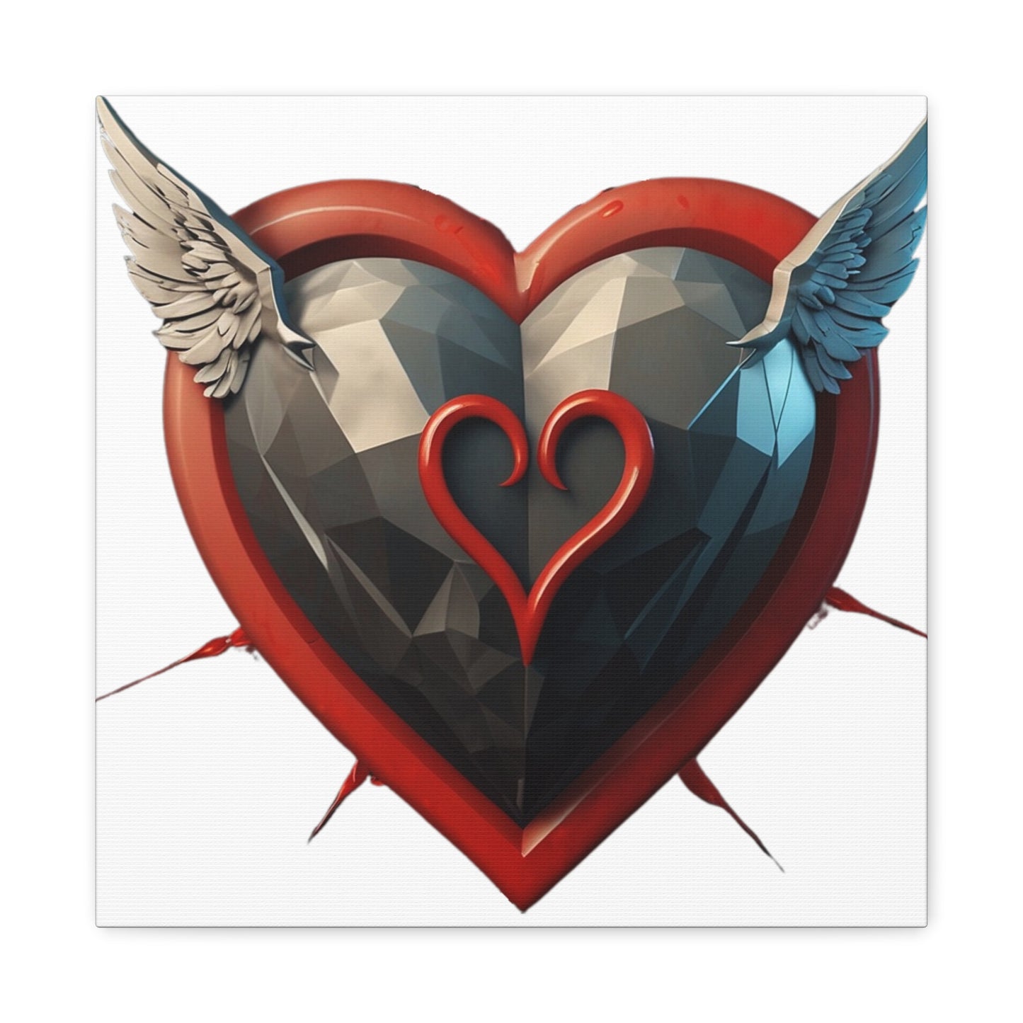 Flying Love Heart - Canvas - Wall Decor for Lovers