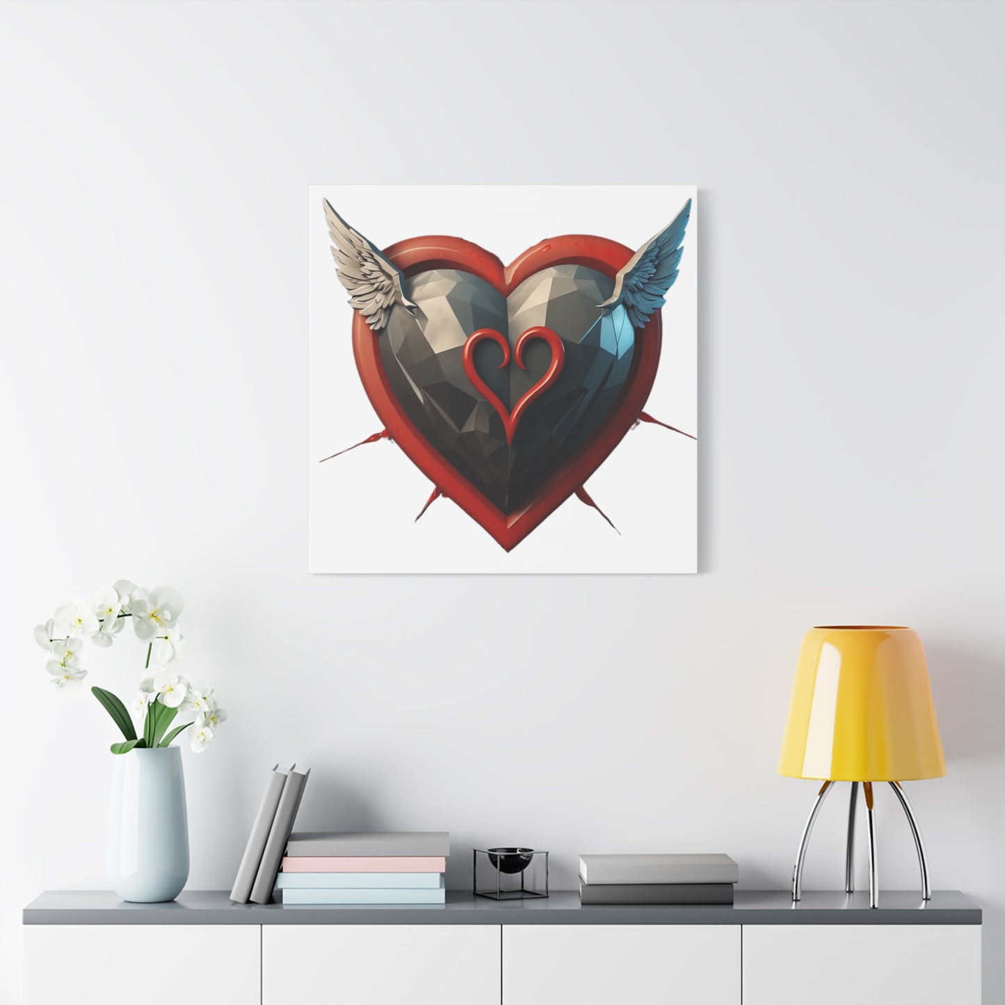 Flying Love Heart - Canvas - Wall Decor for Lovers