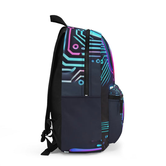 Digital Artworx Backpack - Colourful Tech Graphic School Bag