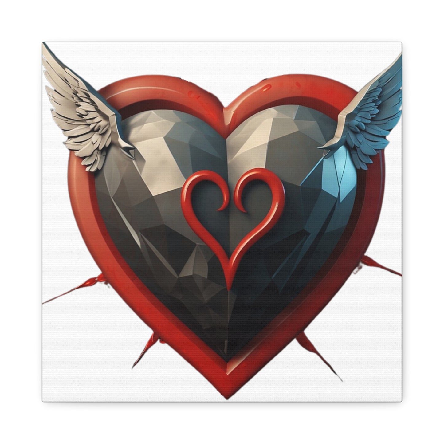 Flying Love Heart - Canvas - Wall Decor for Lovers