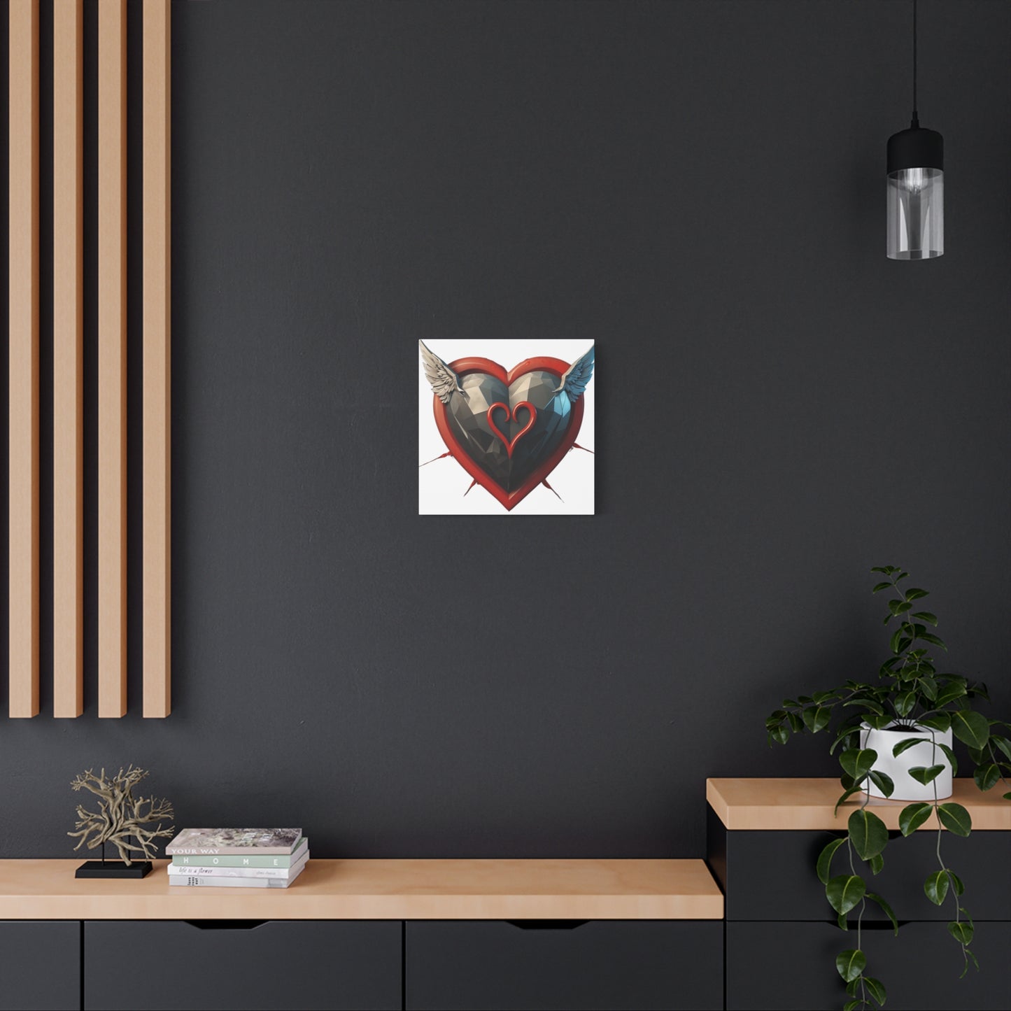 Flying Love Heart - Canvas - Wall Decor for Lovers